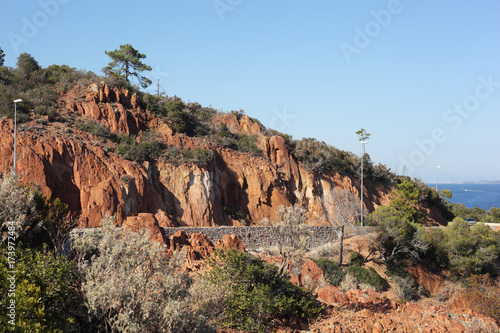 Summer mountain road