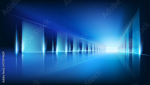 Virtual space. Vector illustration.