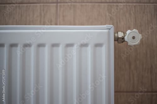 Wallpaper Mural Heating season, winter days, radiator and radiator valve, thermal gas Torontodigital.ca