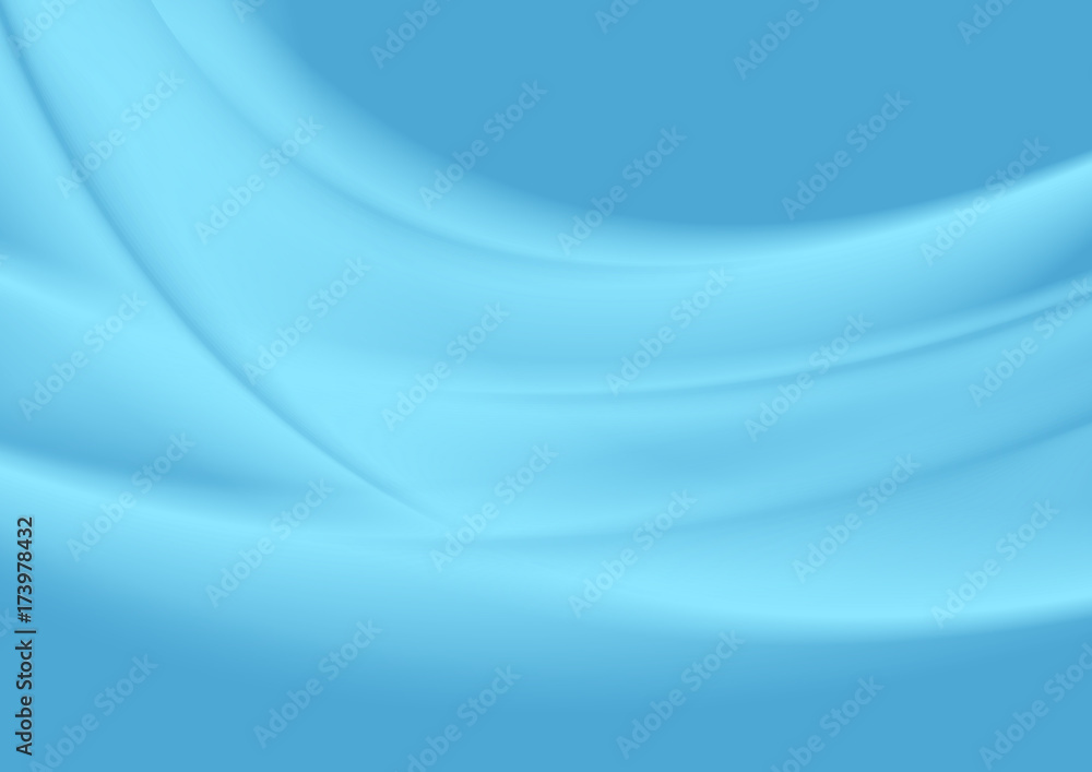 Bright blue abstract waves vector background Bright blue abstract waves vector background