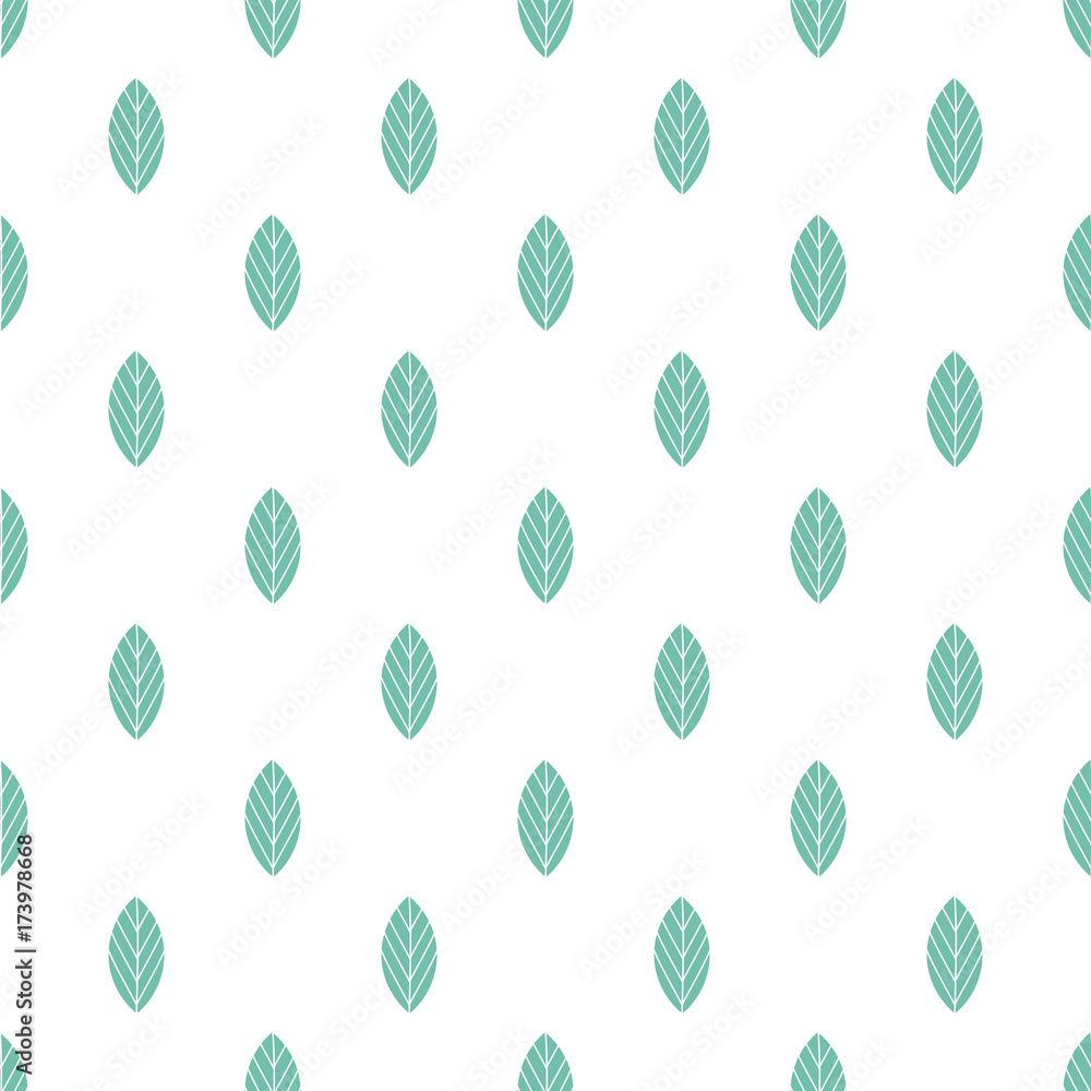 Blue leaves seamless pattern Blue leaves seamless pattern