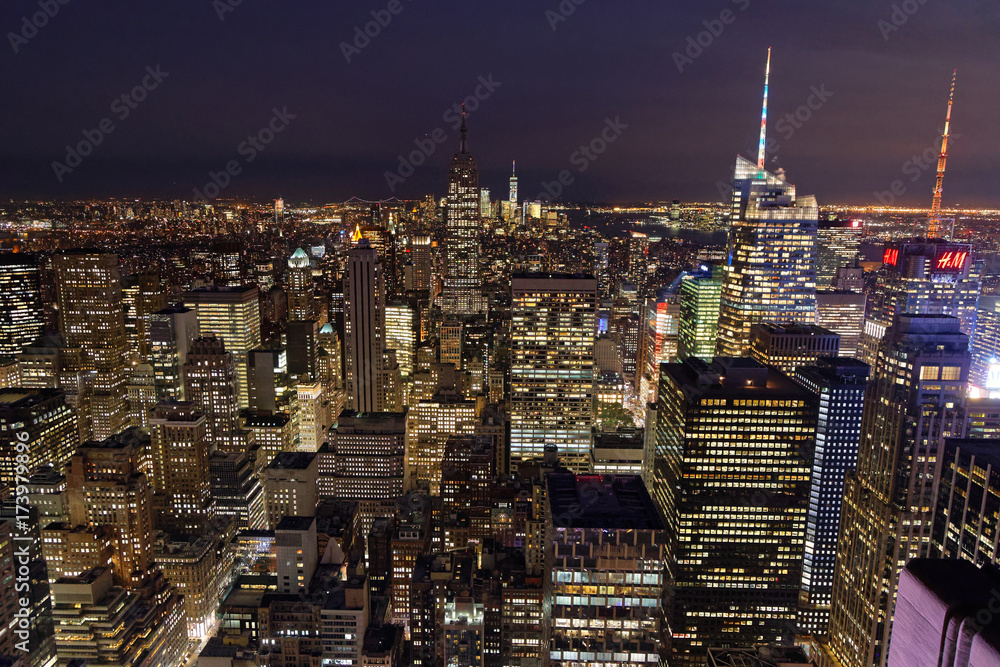 Obraz premium Nuit sur New York