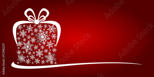 Cadeau de Noël Rouge