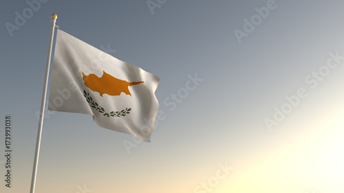 Obraz na plátne cyprus national flag