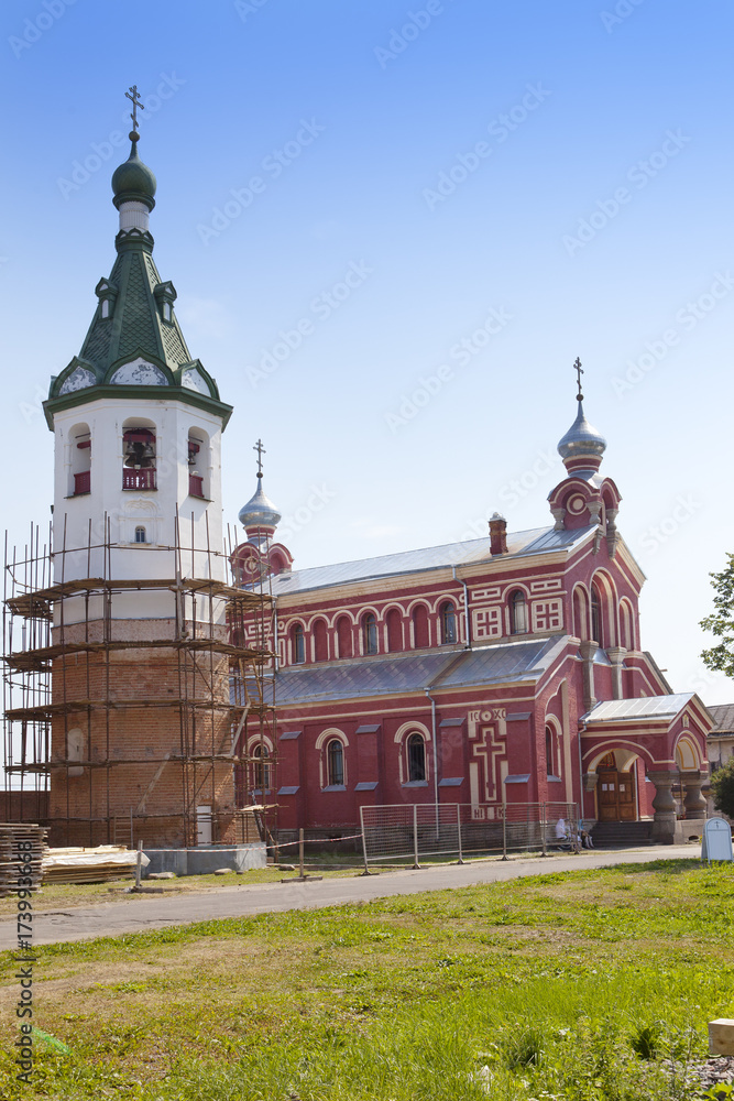 Old Ladoga Nikolsky monastery. Russia.