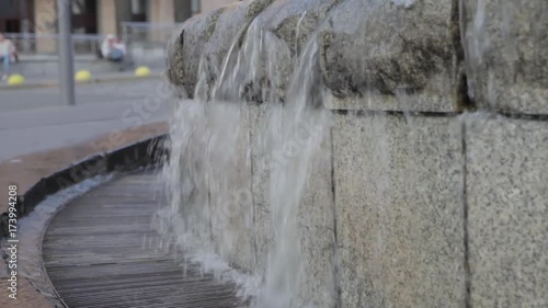 Wallpaper Mural The water is drained over the rocks. Fountain close-up. Torontodigital.ca
