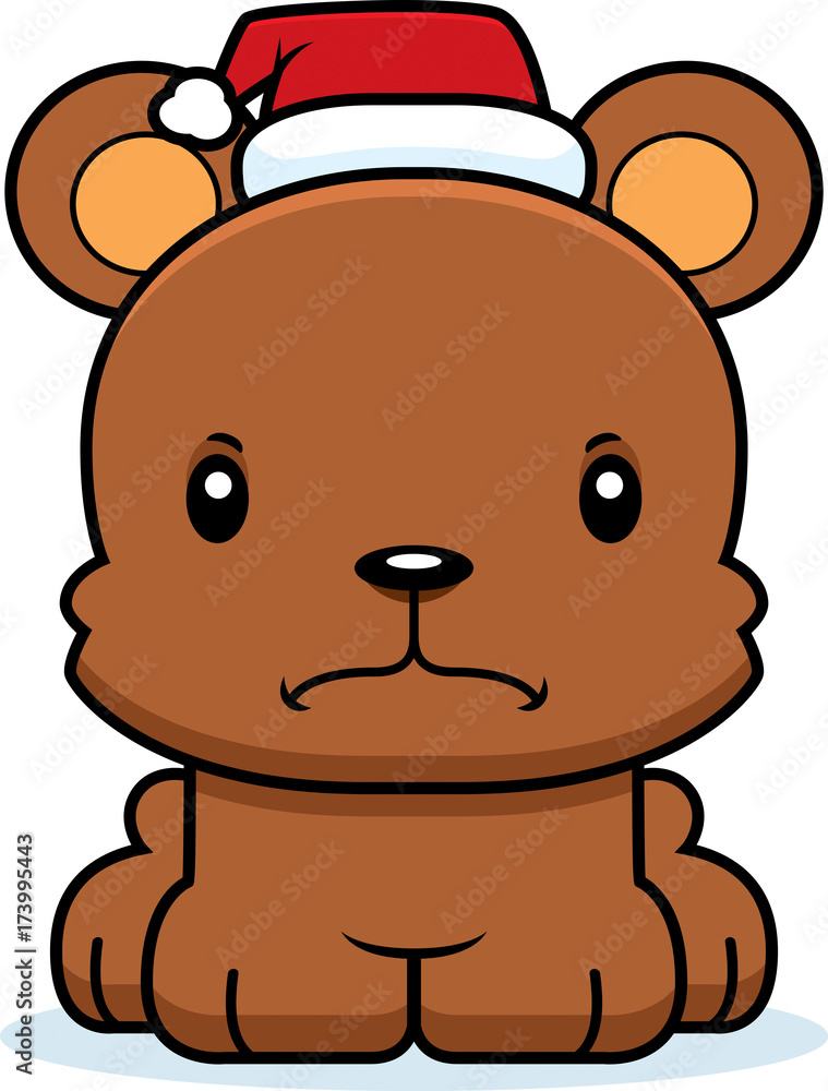 Cartoon Angry Xmas Bear Cartoon Angry Xmas Bear