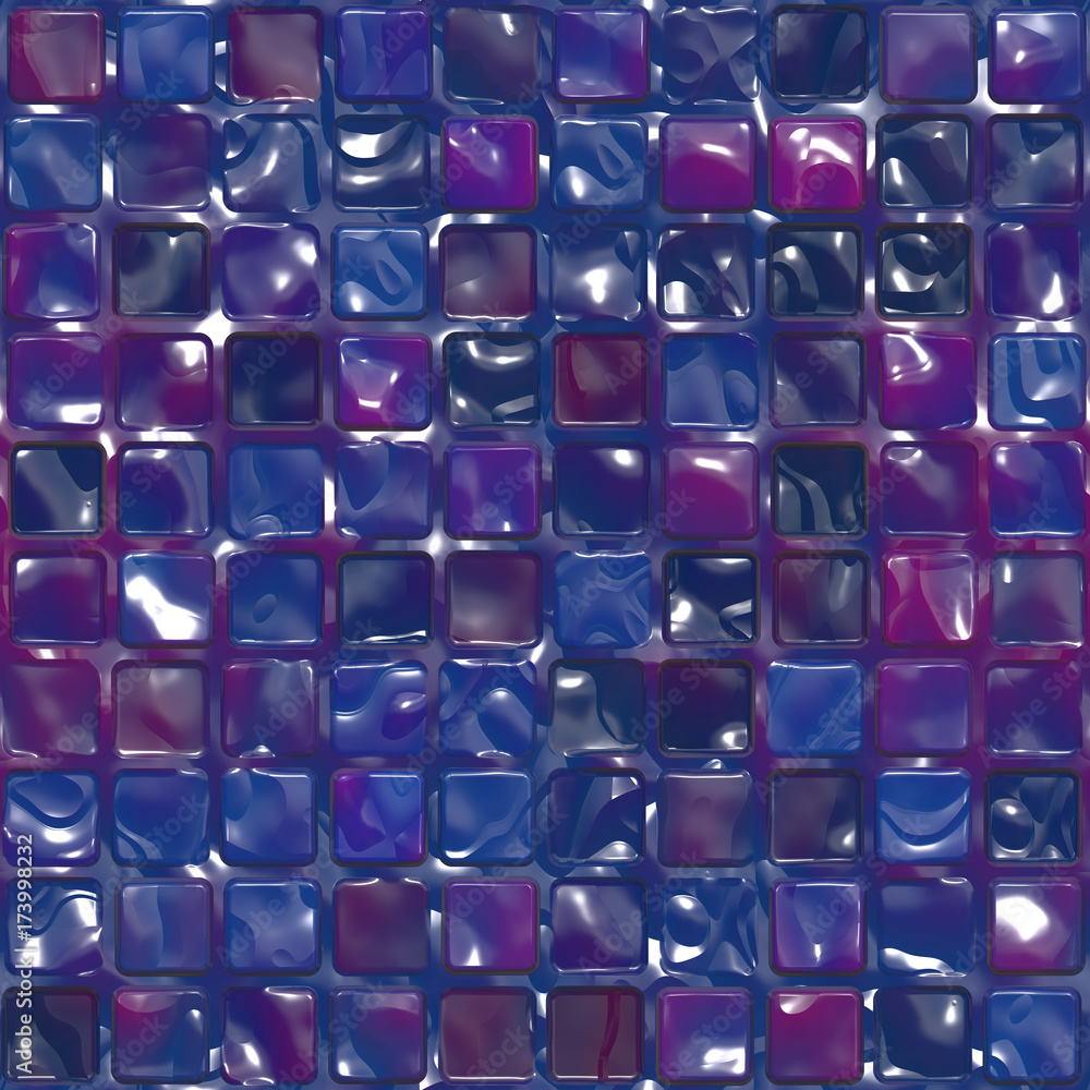 Abstrakt Glasbausteine blau lila Mosaik Abstrakt Glasbausteine blau lila Mosaik