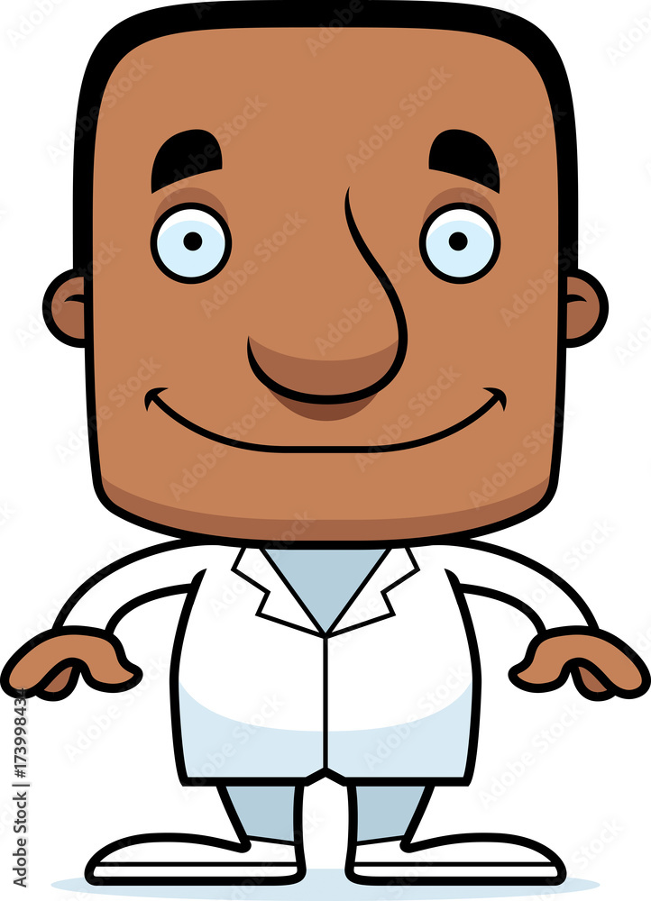 Cartoon Smiling Doctor Man