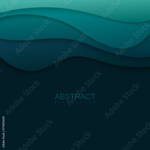 Realistic paper cut background.