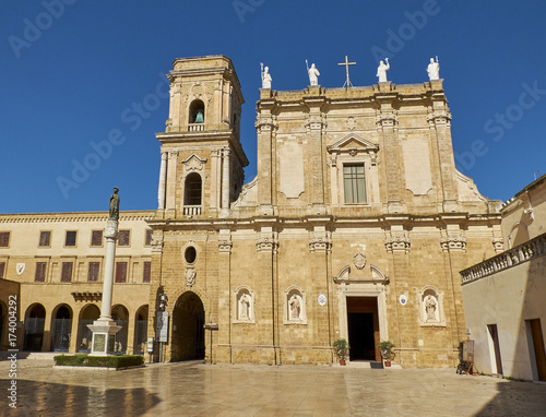 Papal Basilica Cathedral of Brindisi, Apulia, Italy.