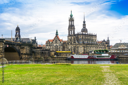 street view of downtown Dresden, Germany