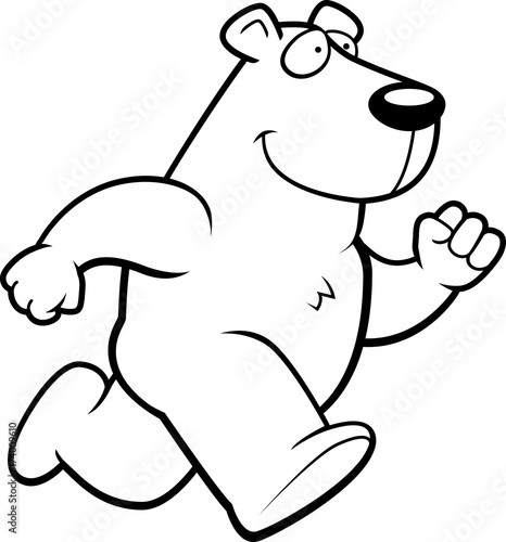 Polar Bear Running