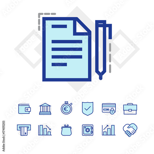 Set of business and finance icons