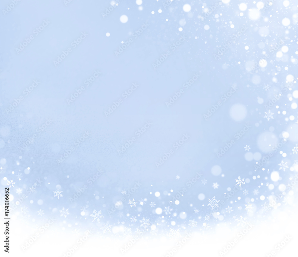 Abstract iced winter background