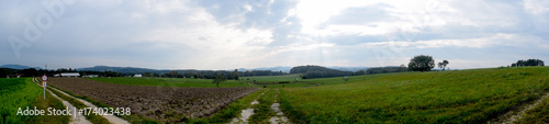 Panoramabild im unteren Mühlviertel