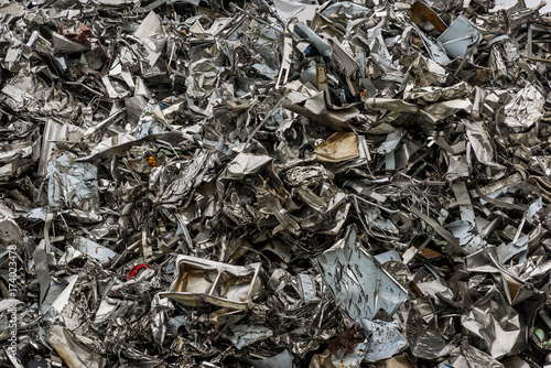 Heap of recycling steel