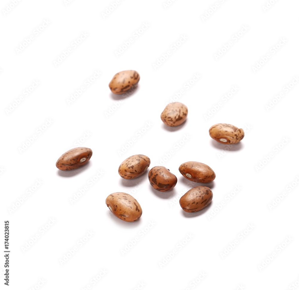 Colorful beans isolated on a white background, Colorful beans isolated on a white background,