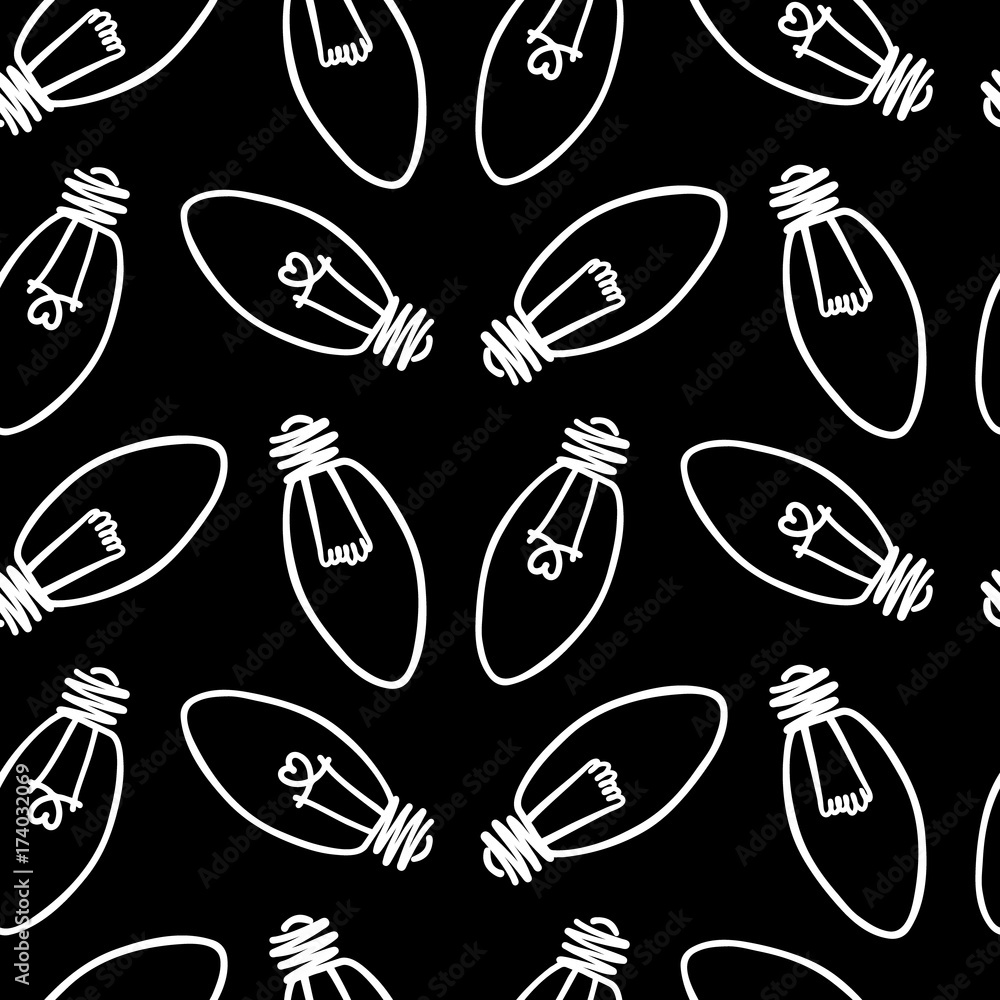 Lamp, light bulb with heart seamless pattern design. Hand drawn doodle light bulb icon. Concept of big idea inspiration, innovation, love. Vector illustration. Idea and love symbol. Sketch. Lamp, light bulb with heart seamless pattern design. Hand drawn doodle light bulb icon. Concept of big idea inspiration, innovation, love. Vector illustration. Idea and love symbol. Sketch.