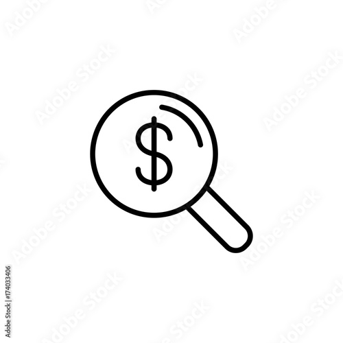 searching money line icon