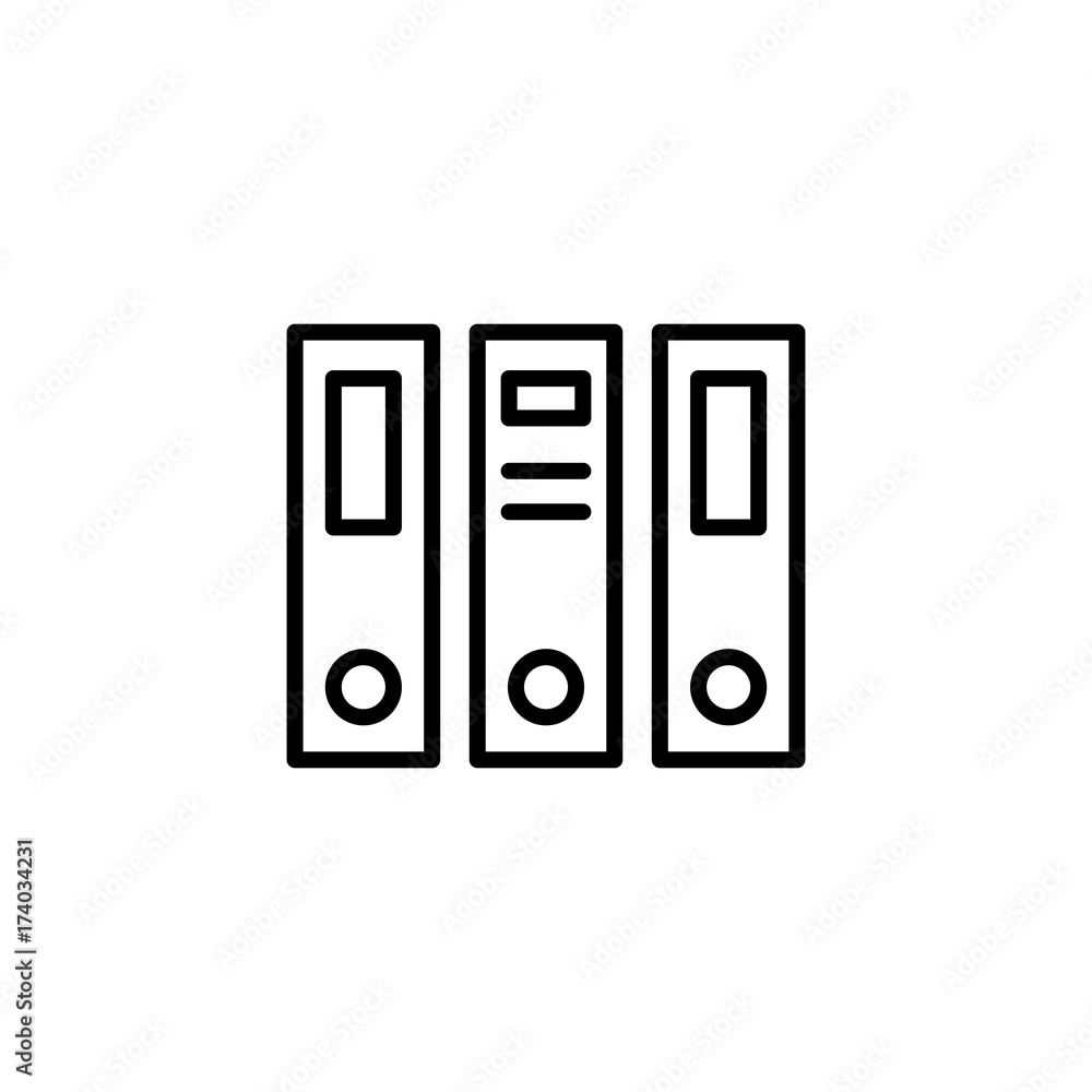 office file folders line icon office file folders line icon