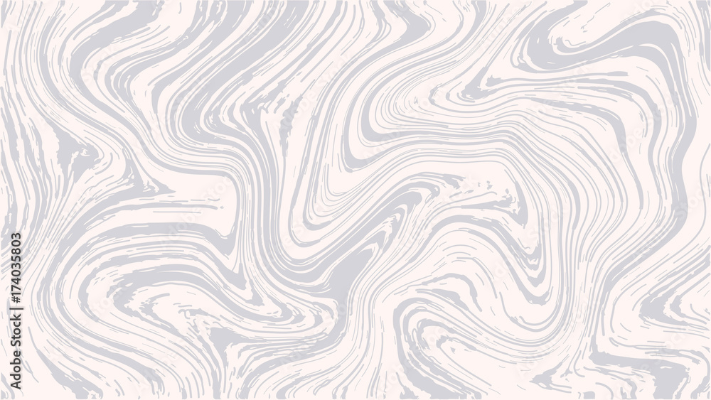 Fototapeta premium Vector Marble Texture in Light Pink and Grey. Ink Marbling Paper Background. Elegant Luxury Backdrop. Liquid Paint Swirled Patterns. Japanese Suminagashi or Turkish Ebru Technique. HD format.
