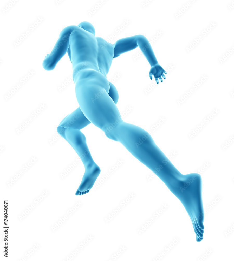 3d rendered medically accurate illustration of runner 3d rendered medically accurate illustration of runner