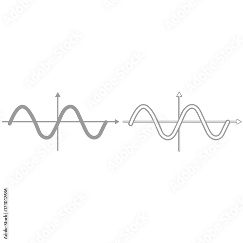 Sinewave it is black icon .