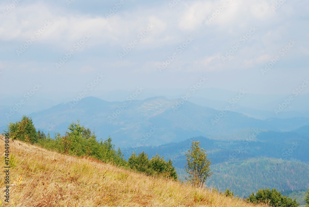 Mountain landscape in Carpathian