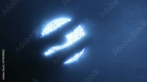 Alien touches the light of the moon