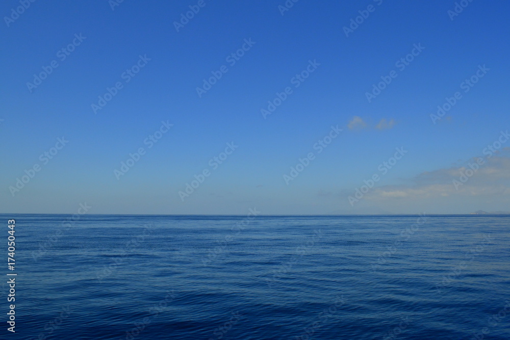 panorama of the seascape against the background of a blue clear sky panorama of the seascape against the background of a blue clear sky