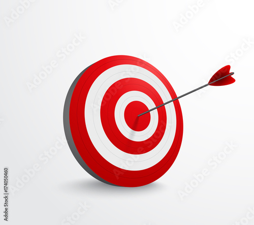 Dart target with arrow  © radenmas