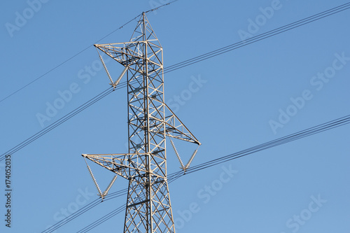 High voltage electric line pylon