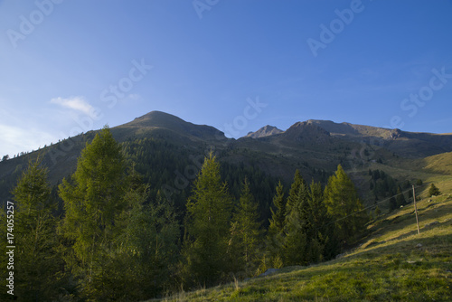 Lake with mountain forest landscape-Monte Avaro-Alpi Orobie