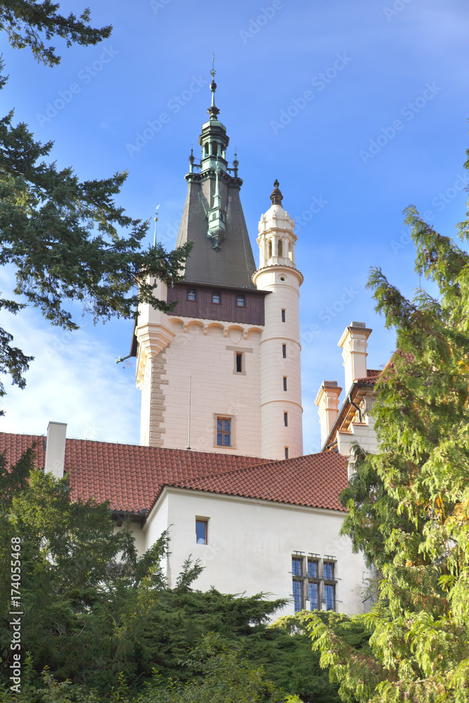 mansion XII- XVI century in Pruhonice near Prague