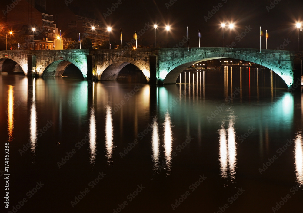 Bridge over the Meuse Meuse (Maas)  river in Namur. Belgium