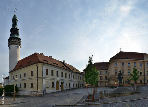 Chodske square with castle, Domazlice, Czech Republic