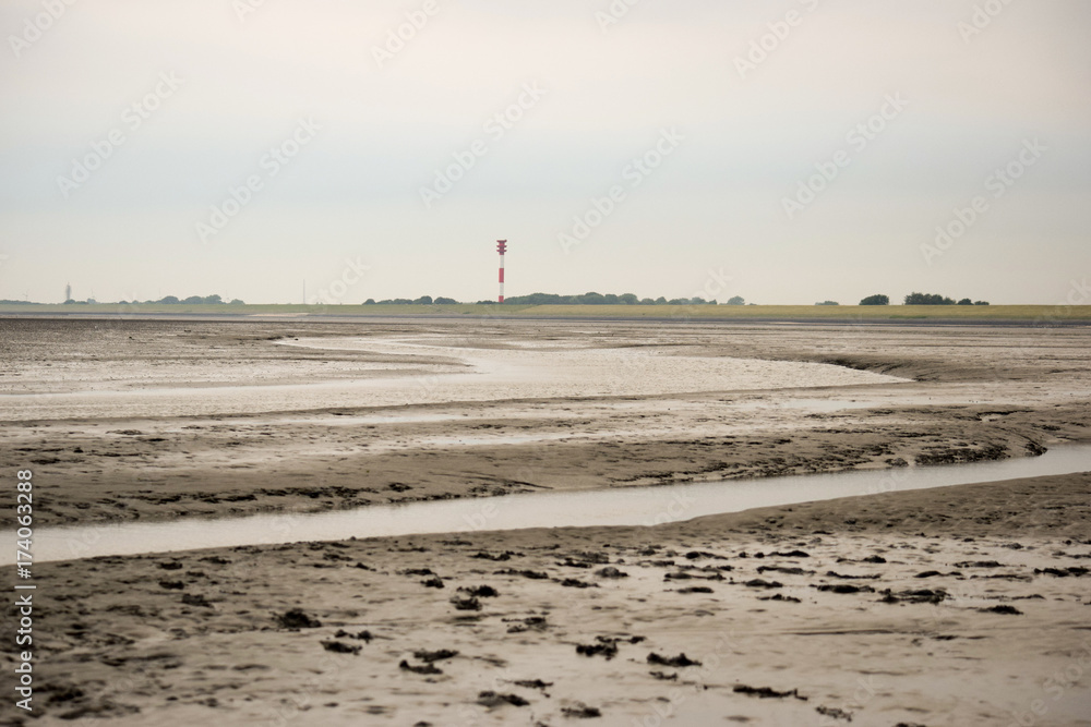Priel im Wattenmeer