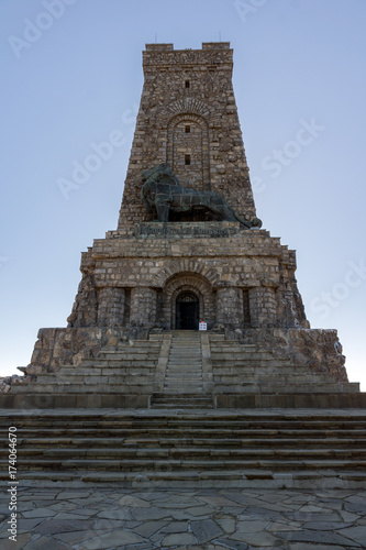 Autumn view of Monument to Liberty Shipka  Stara Zagora Region  Bulgaria