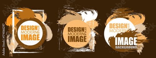 Frame for text and labels. Background, element for design business cards, gift cards, invitations, menu, flyers and brochures. Vector