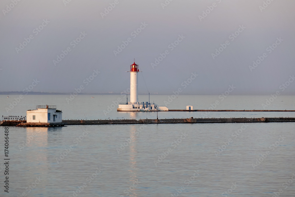 lighthouse in Odessa port