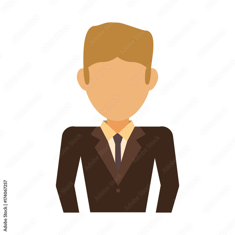 executive man avatar vector illustration