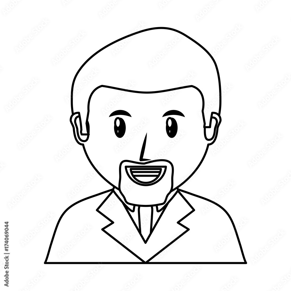 old man  avatar vector illustration