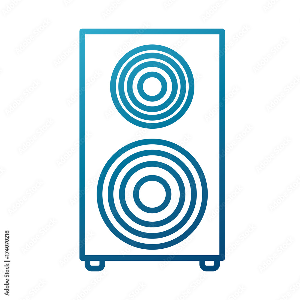 Music speaker device icon vector illustration graphic design Music speaker device icon vector illustration graphic design