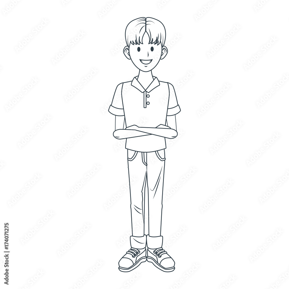 Young man cartoon icon vector illustration graphic design Young man cartoon icon vector illustration graphic design