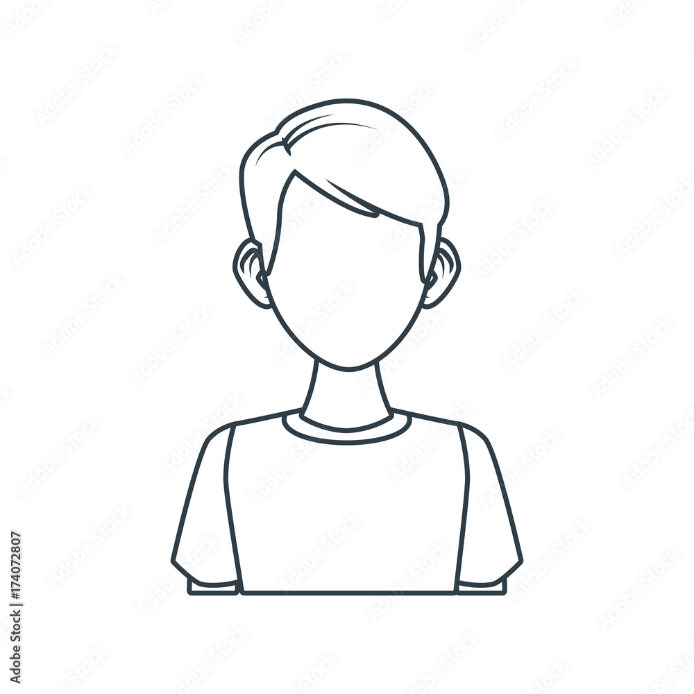Young man cartoon icon vector illustration graphic design Young man cartoon icon vector illustration graphic design