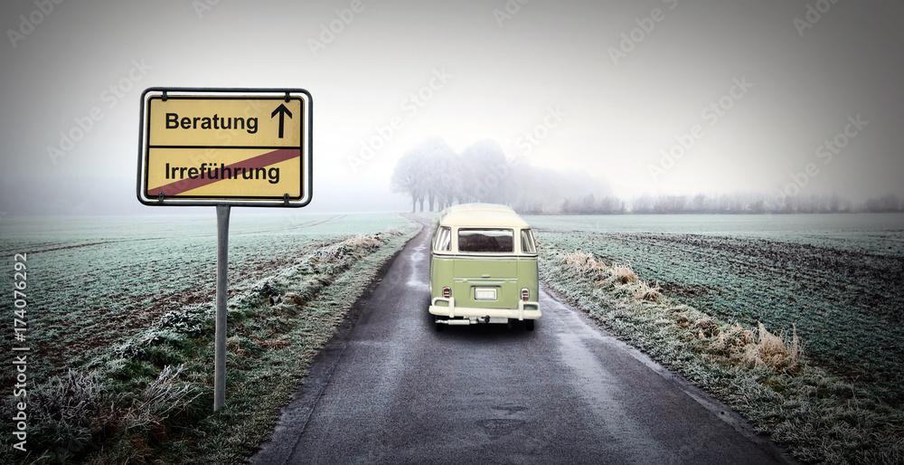 Fototapeta premium Schild 157 - Beratung