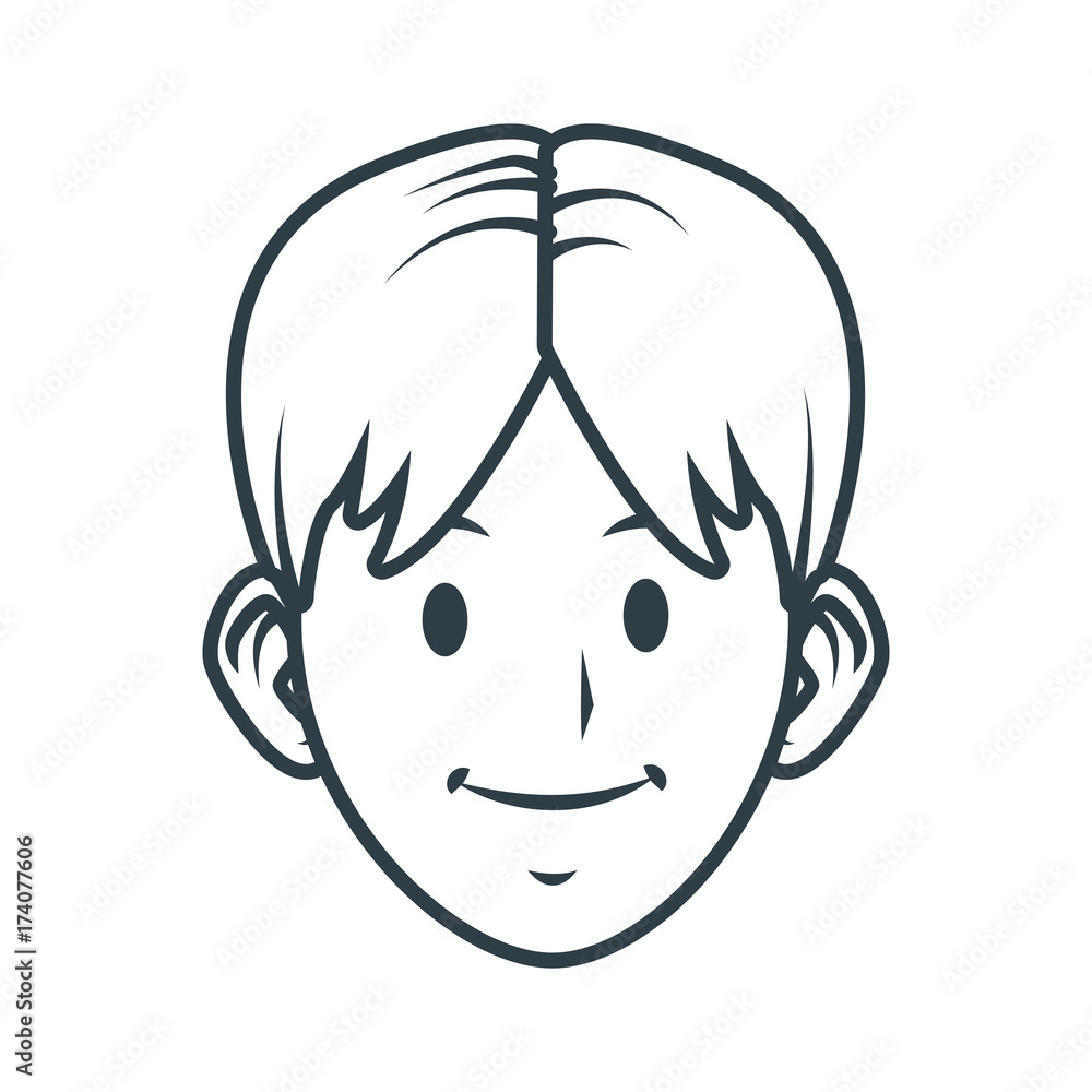 Young man cartoon icon vector illustration graphic design Young man cartoon icon vector illustration graphic design
