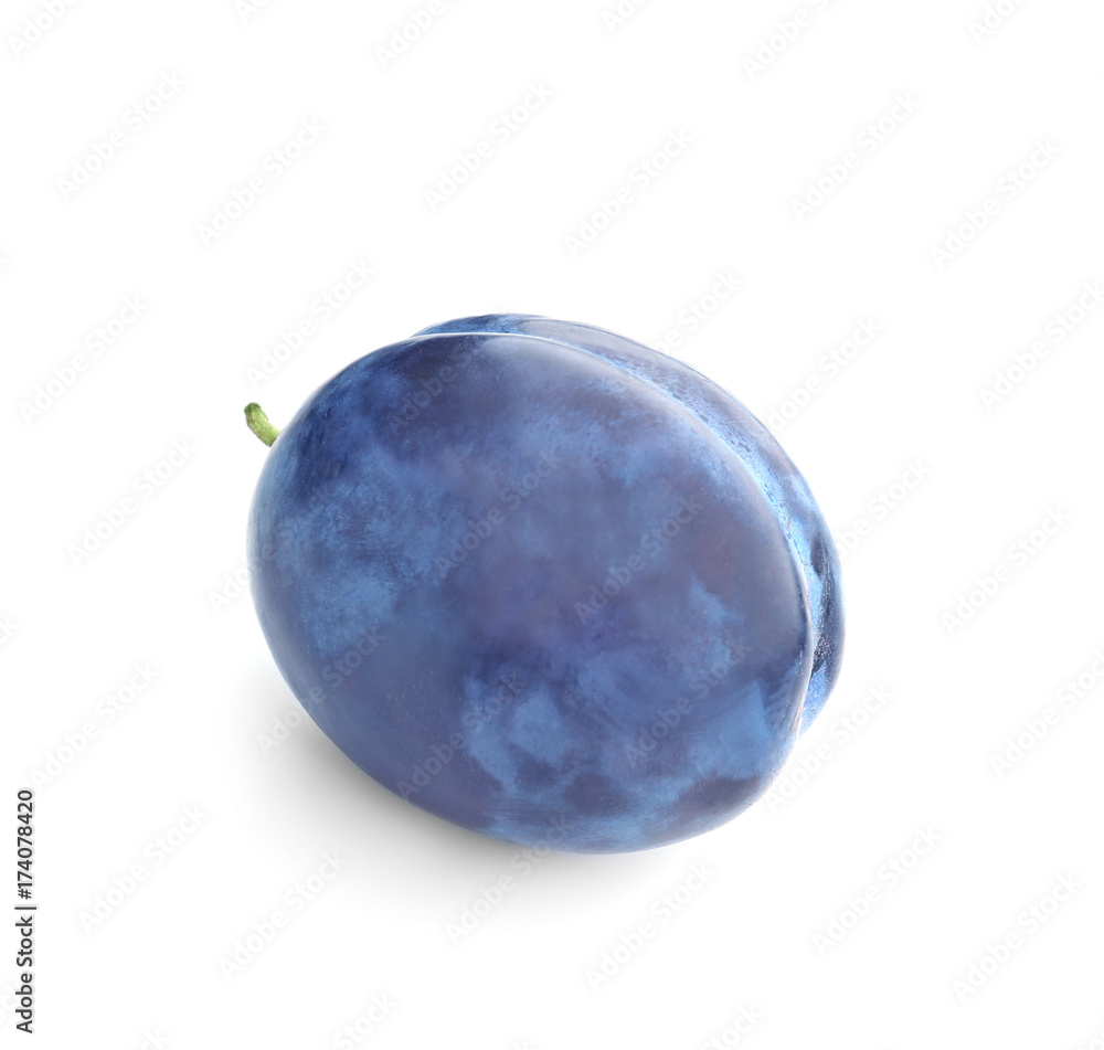Fresh ripe plum isolated on white Fresh ripe plum isolated on white