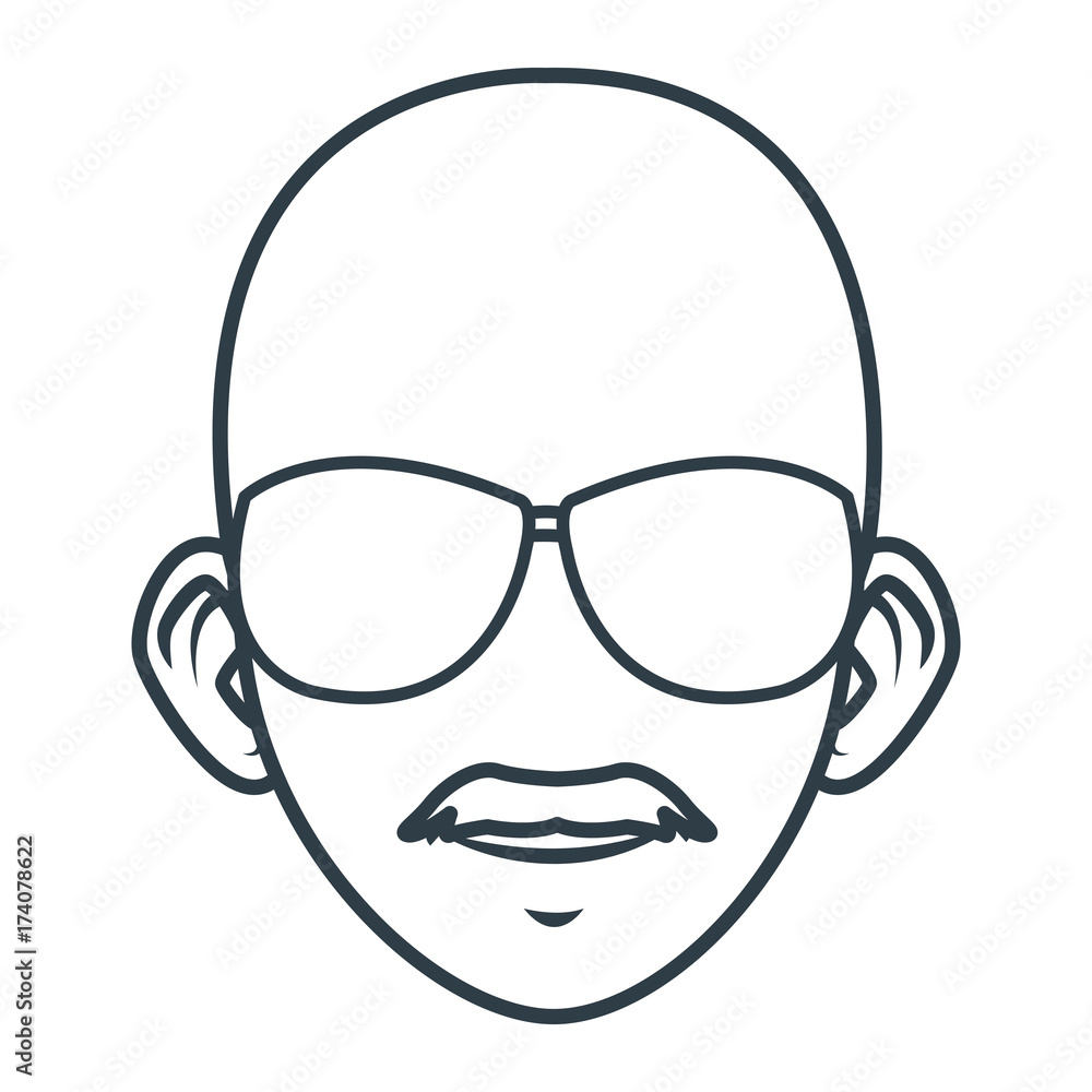 Young man with sunglasses cartoon icon vector illustration graphic design Young man with sunglasses cartoon icon vector illustration graphic design